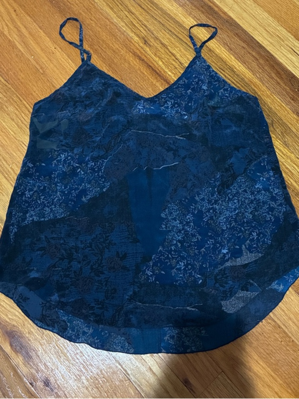 Wilfred Navy Camisole with Adjustable Straps M
